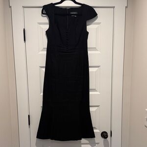 Anthropologie Black midi Dress